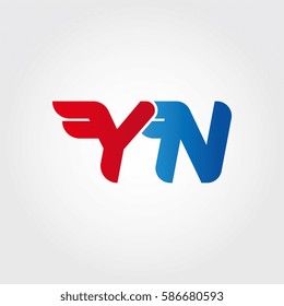 Aerodynamic initials letter Y combination logo