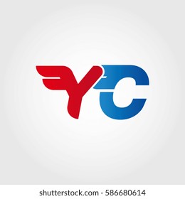 Aerodynamic initials letter Y combination logo