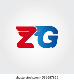 Aerodynamic initials letter Z combination logo