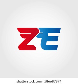 Aerodynamic initials letter Z combination logo