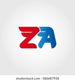 Aerodynamic initials letter Z combination logo
