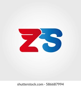 Aerodynamic initials letter Z combination logo