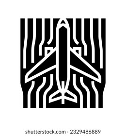 aerodynamics aeronautical engineer glyph icon vector. aerodynamics aeronautical engineer sign. isolated symbol illustration