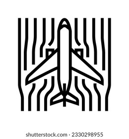 aerodynamics aeronautical engineer line icon vector. aerodynamics aeronautical engineer sign. isolated contour symbol black illustration