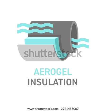 Aerogel insulation technology. Concept of advanced thermal insulation, energy efficiency, lightweight materials, and innovative construction solutions for buildings and industry.