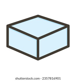 Aerogel Vector Thick Line Filled Colors Icon For Personal And Commercial Use.
