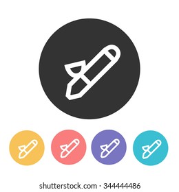 aerograph icon. vector illustration