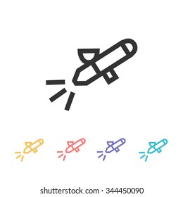 aerograph icon. vector illustration