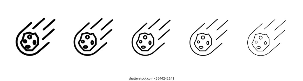 aerolite icon thin outline logo mark set