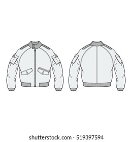 Aeronautical Bomber Jacket Template