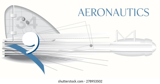 Aeronautics concept. Vector