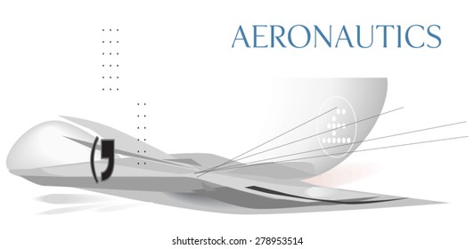 Aeronautics concept. Vector