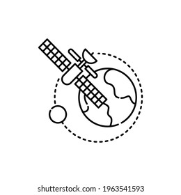 Aeronautics сolor line icon. Pictogram for web page, mobile app, promo. UI UX GUI design element. Editable stroke.