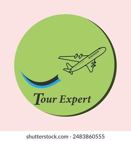 Aeroplan fly vector art with  text. Inside a rectangle airplane fly