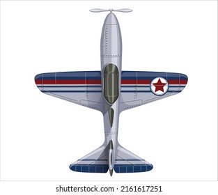 Aeroplan object on white background
