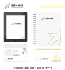 Aeroplane  Business Logo, Tab App, Diary PVC Employee Card and USB Brand Stationary Package Design Vector Template