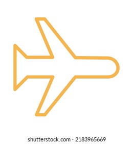 Aeroplane flight Isolated Vector icon which can easily modify or edit

