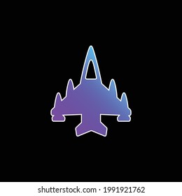 Aeroplane With Four Engines blue gradient vector icon