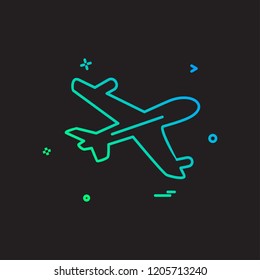 Aeroplane icon design vector