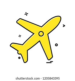 Aeroplane icon design vector
