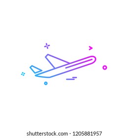 Aeroplane icon design vector