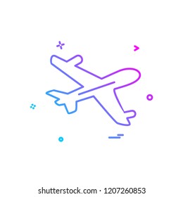 Aeroplane icon design vector