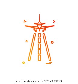 Aeroplane icon design vector
