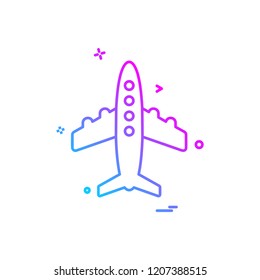 Aeroplane icon design vector