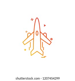 Aeroplane icon design vector 
