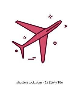 Aeroplane icon design vector