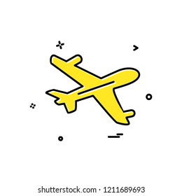 Aeroplane icon design vector