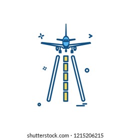 Aeroplane icon design vector