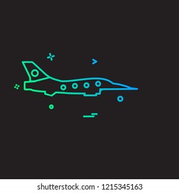 Aeroplane icon design vector 