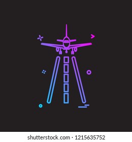 Aeroplane icon design vector