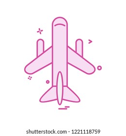 Aeroplane icon design vector