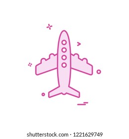 Aeroplane icon design vector