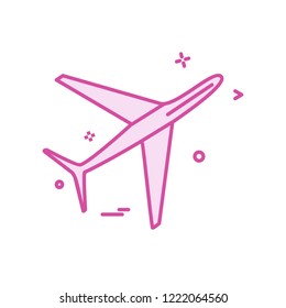 Aeroplane icon design vector
