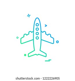 Aeroplane icon design vector