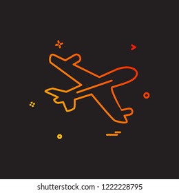 Aeroplane icon design vector