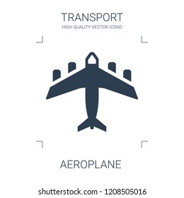 aeroplane icon. high quality filled aeroplane icon on white background. from transport collection flat trendy vector aeroplane symbol. use for web and mobile