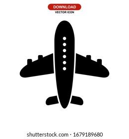 aeroplane icon or logo - high quality black style vector icons
