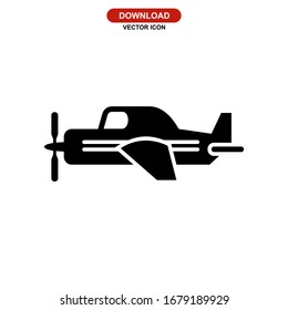aeroplane icon or logo - high quality black style vector icons
