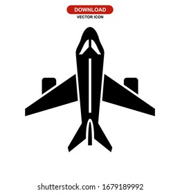 aeroplane icon or logo  - high quality black style vector icons
