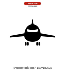 aeroplane icon or logo isolated sign symbol vector illustration - high quality black style vector icons
