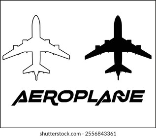 AEROPLANE ICON TAKEOFF,VECTOR AND IN BLACK COLOR,SYMBOL