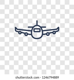 Aeroplane icon. Trendy Aeroplane logo concept on transparent background from Transportation collection