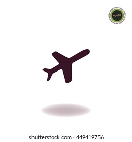 Aeroplane icon, vector design