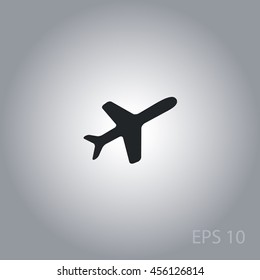 Aeroplane icon, vector design