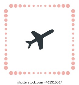 Aeroplane icon, vector design
