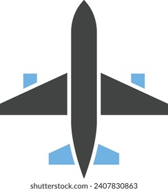 Aeroplane icon vector image. Suitable for mobile application web application and print media.